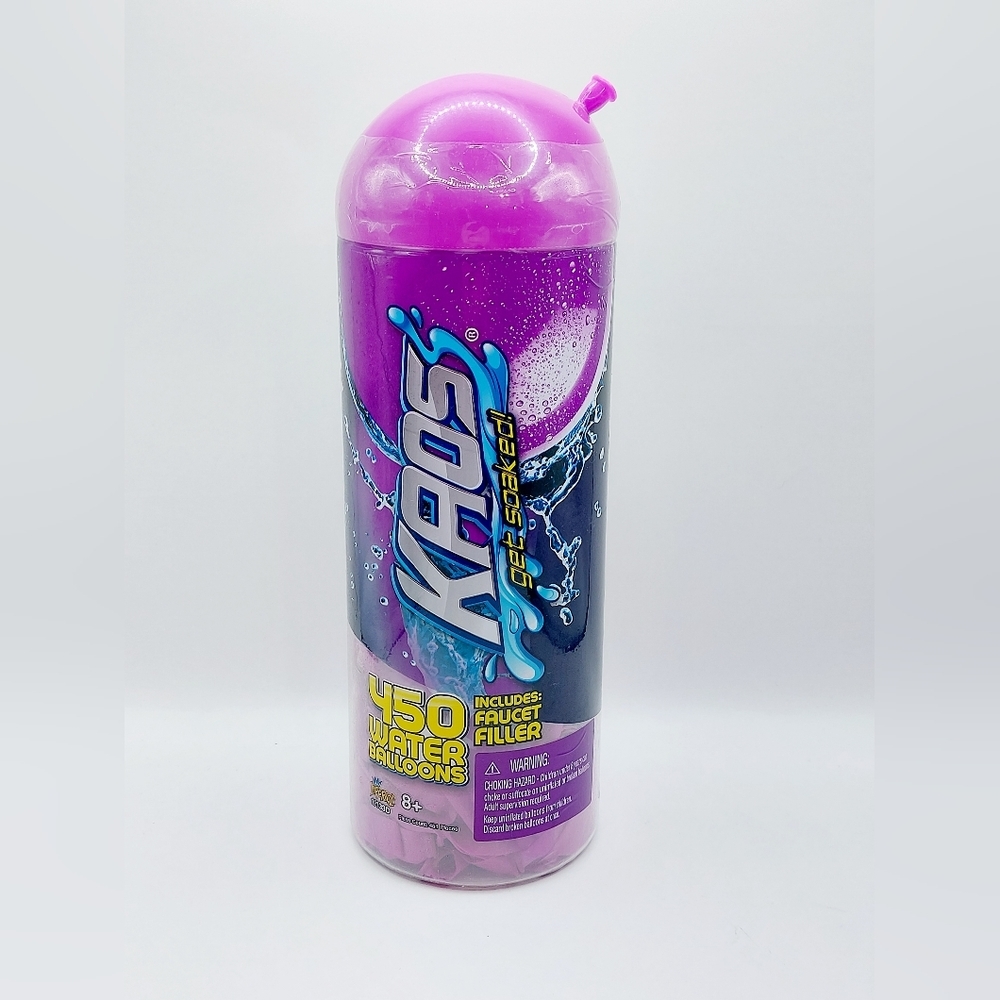 Kaos 450 Purple Water Balloons. Includes‎ Faucet Filler Sealed